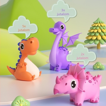 Dinoszaurusz témájú golyós asztali játék gyerekeknek, új játékmóddal, jutalmazási rendszerrel és szülő–gyerek interakcióval