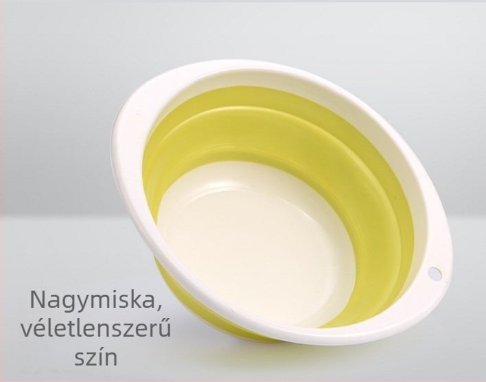 Horgászathoz összecsukható teleszkópos csali tál – szilikon