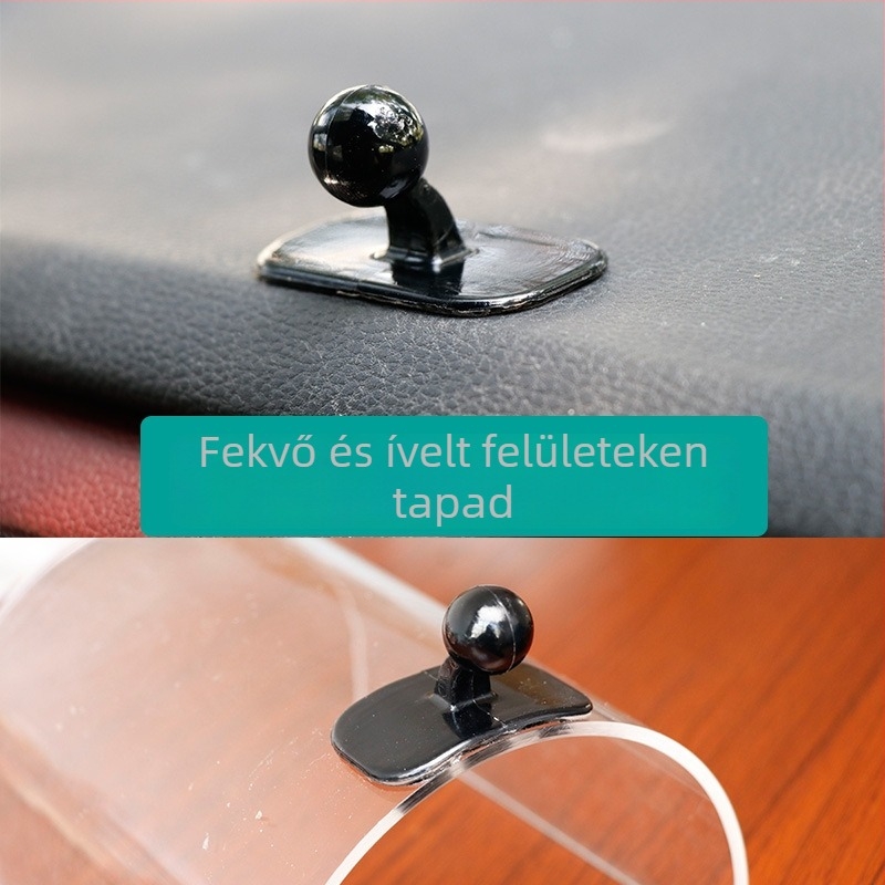 Fat Wei Cat Autóba illő telefontartó alap a műszerfalhoz, ragasztós rögzítés, görbült felületekhez, univerzális fej, modell Instrument Panel Base