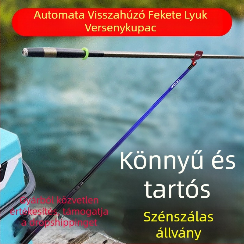 Giant Fin King torny-stílusú horgászbot tartó — szénszálas, akkumulátoros, nem forgó, nem hajlik