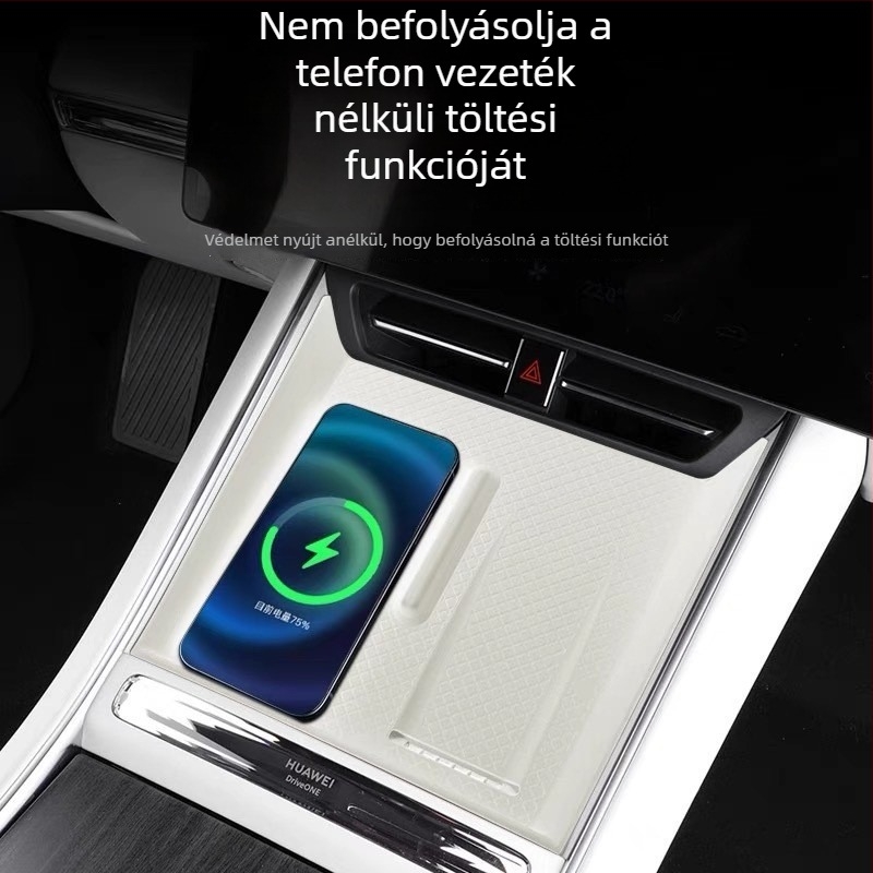 Szilikon központi konzol belső matrac vezeték nélküli töltéssel (Anyag: Szilikon; Típus: Belső szilikon kiegészítők; Modell: Zhijie R7 központi vezérlés; Szerelés: Snap-on; Kompatibilis: központi Konzol)