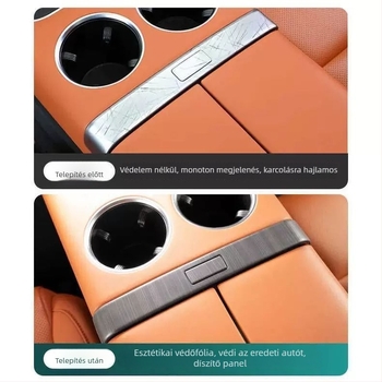 Baochiyou ABS Központi Konzol Kartámasz Kapcsoló Gomb Dekorációs Panel, kompatibilis az L9/L8/L7/L6/Mega modellel tn-851