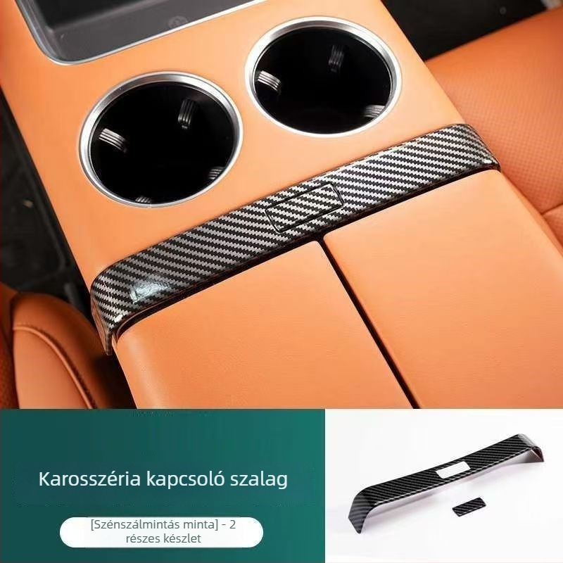 Baochiyou ABS Központi Konzol Kartámasz Kapcsoló Gomb Dekorációs Panel, kompatibilis az L9/L8/L7/L6/Mega modellel tn-851