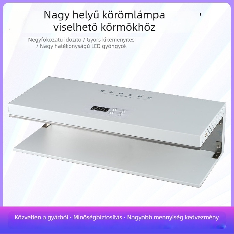 HL-501 LED körömlámpa nagy belső térrel, időzítővel, gyors száradással gel körmök számára