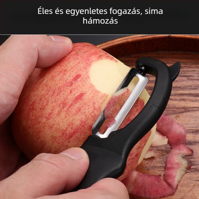 Multifunkcionális konyhai hámozó és reszelő PP-testtel és rozsdamentes acél részekkel, modern minimalista stílus