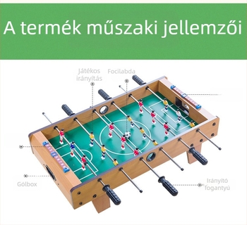 WEFOR mini asztali futballasztal gyerekeknek - négyoszlopos, MDF szerkezet, beltéri használatra
