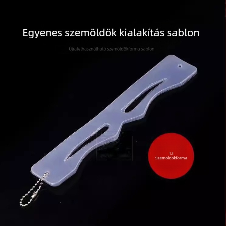 Koreai stílusú szemöldök sablonkártya kezdőknek gyakorláshoz