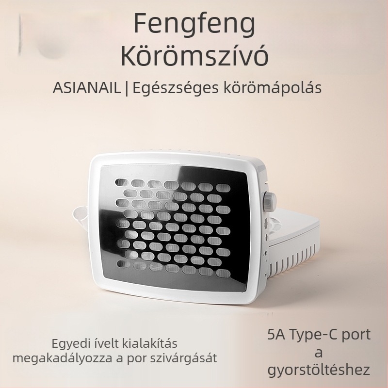 Körömporgyűjtő porszívó, halk működés, erős szívás és szűrő köröm szalonokhoz