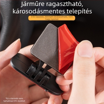 Kártya nélküli eszköz rejtett kialakítással, leválasztható csattal és kétoldalú ragasztószalaggal, műanyagból készült