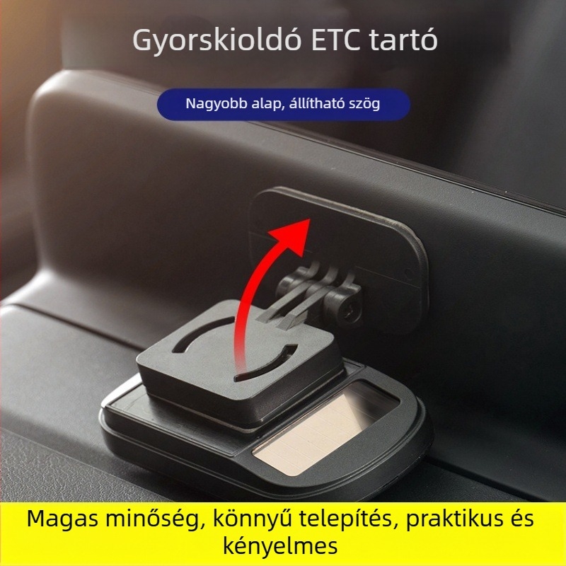 Kártya nélküli eszköz rejtett kialakítással, leválasztható csattal és kétoldalú ragasztószalaggal, műanyagból készült