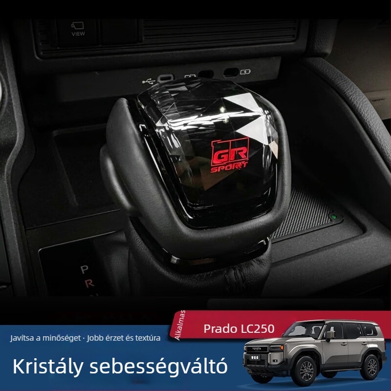 Fiberglass váltókarfedél Toyota Prado LC250-hoz, kompatibil 24 Prado modellel, belső testreszabás nélkül