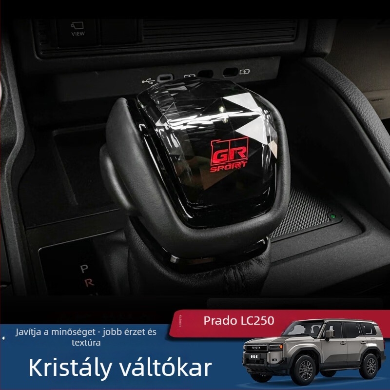 Fiberglass váltókarfedél Toyota Prado LC250-hoz, kompatibil 24 Prado modellel, belső testreszabás nélkül