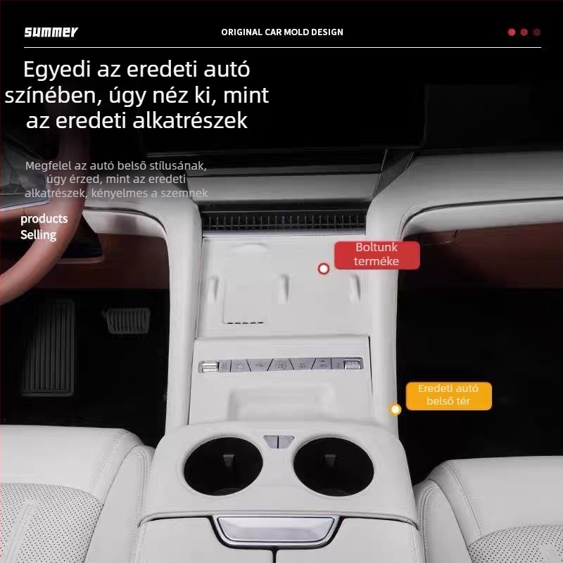 BYD központi konzol szilikon párna vezeték nélküli töltéssel — autó belső védő kiegészítő