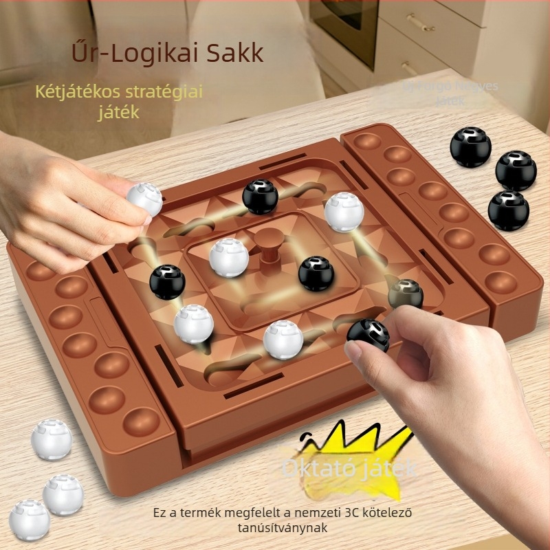 Kétfős műanyag logikai társasjáték az agy fejlesztésére, kéz-szem koordinációra (7–14 évesek)
