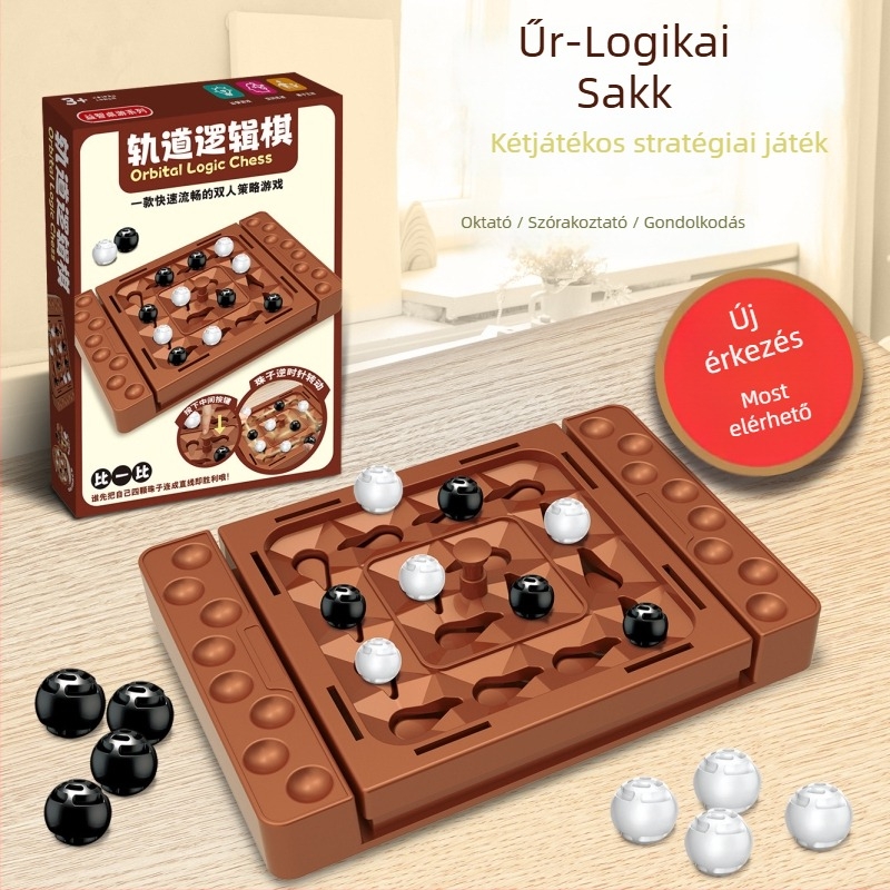 Kétfős műanyag logikai társasjáték az agy fejlesztésére, kéz-szem koordinációra (7–14 évesek)