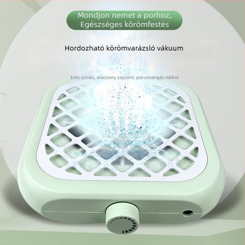 Körömporleválasztó porszívó — ABS és rozsdamentes acél konstrukció, csendes működés, körömszalonokhoz, helyi márka