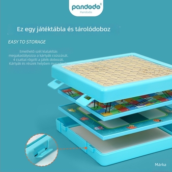 Többjátékos játékkészlet: Flying Chess, Gobang, Checkers; Műanyag, Színes dobozos csomagolás; Szellemi fejlődés