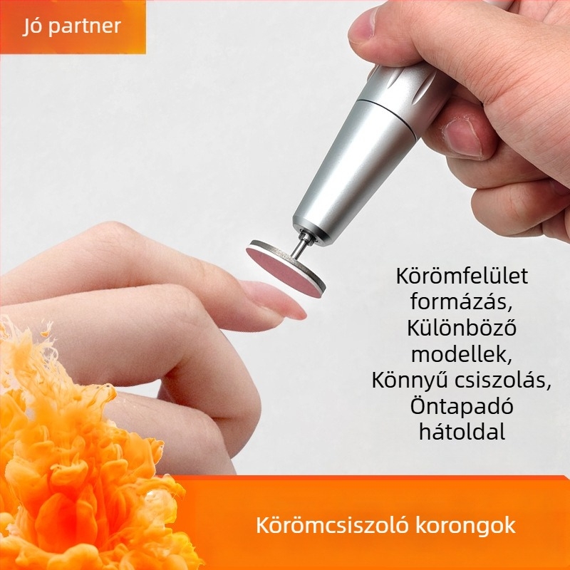 Köröm csiszoló korongok készlet, 60 darab, 25 mm átmérő, halott bőr eltávolítására