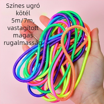 Gyermekeknek készült gumis kötél ugráláshoz — Anyag: Gumi, Magas rugalmasság, Tartósság, Hossz: 5–20 m, Eredet Zhejiang