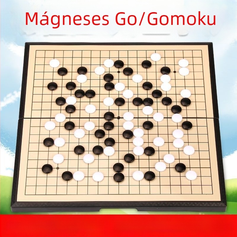 Go társasjáték, műanyag kivitel, 14+ játékhoz, készségfejlesztés