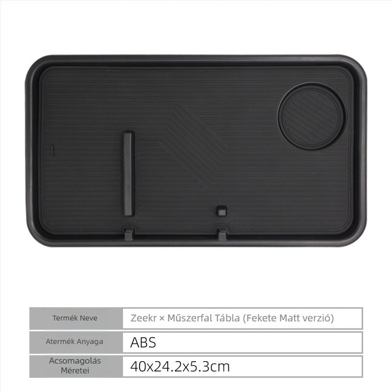 Autó belső tereben hordozható első utas ülés melletti tálca, ABS, kompatibilis a 25 ZEEKR X modelllel, testreszabás elérhető