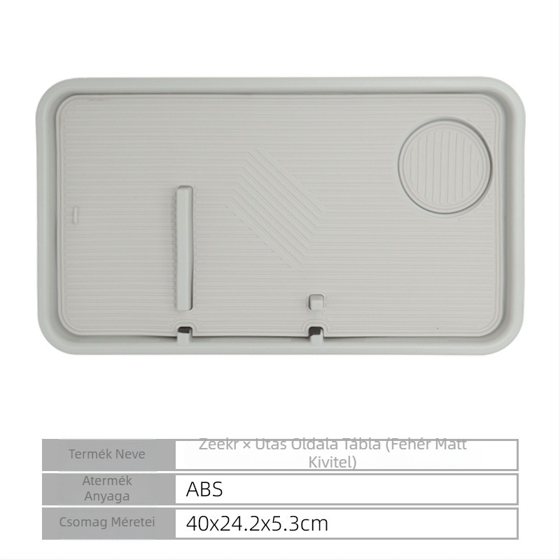 Autó belső tereben hordozható első utas ülés melletti tálca, ABS, kompatibilis a 25 ZEEKR X modelllel, testreszabás elérhető