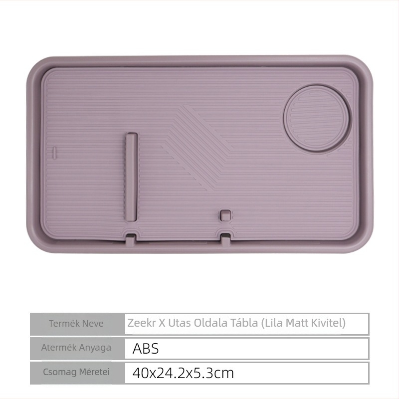 Autó belső tereben hordozható első utas ülés melletti tálca, ABS, kompatibilis a 25 ZEEKR X modelllel, testreszabás elérhető