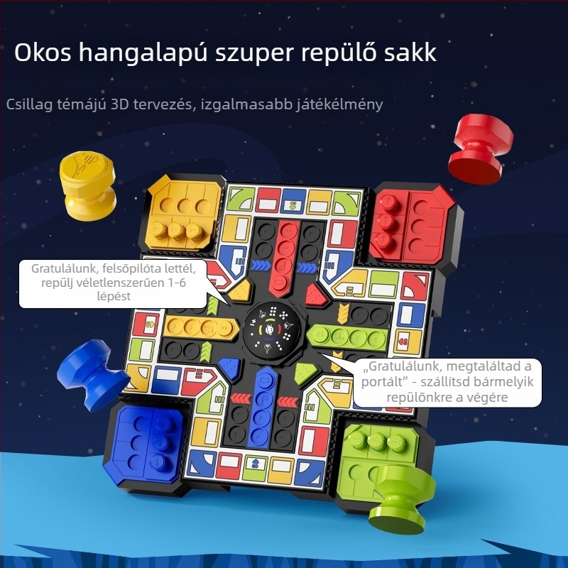 AI-vezérelt elektronikus repülő sakk, kétjátékos oktató játék, műanyag társasjáték