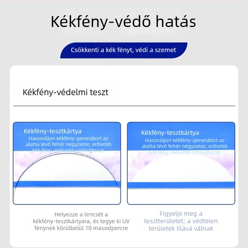 990070 Férfi üzleti félkeretes olvasószemüveg, kékfény elleni védelemmel, presbiopia