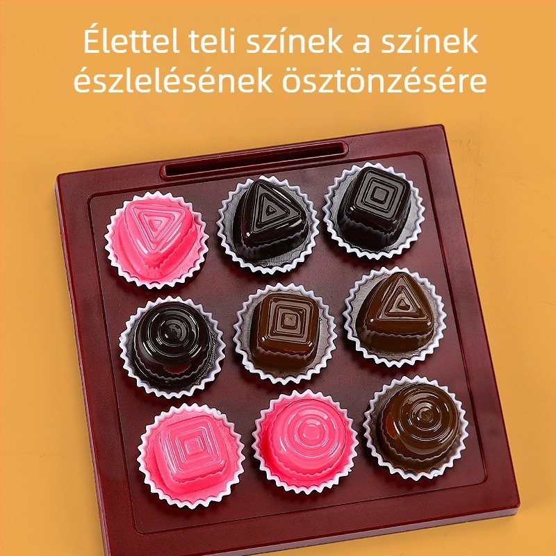 Logikai gondolkodást fejlesztő sakkjáték — korai oktatásra alkalmas, műanyagból, fejleszti a szellemi fejlődést és a kéz-szem koordinációt.