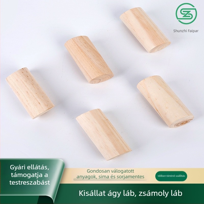 Szilárd fából készült széklábak és kanapé lábak, levehető lábfejekkel, a bútorok magasságának növelésére