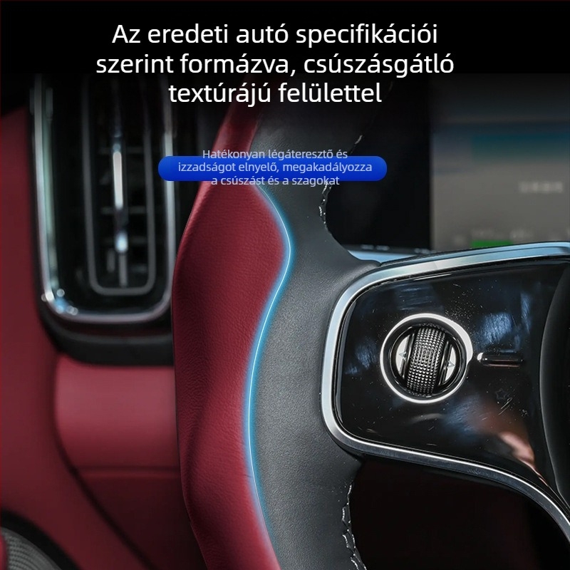 26 Wenjie M7 modellhez készült bőr kormánykerék borítás, csúszásmentes, minden évszakban használható, belső kiegészítő