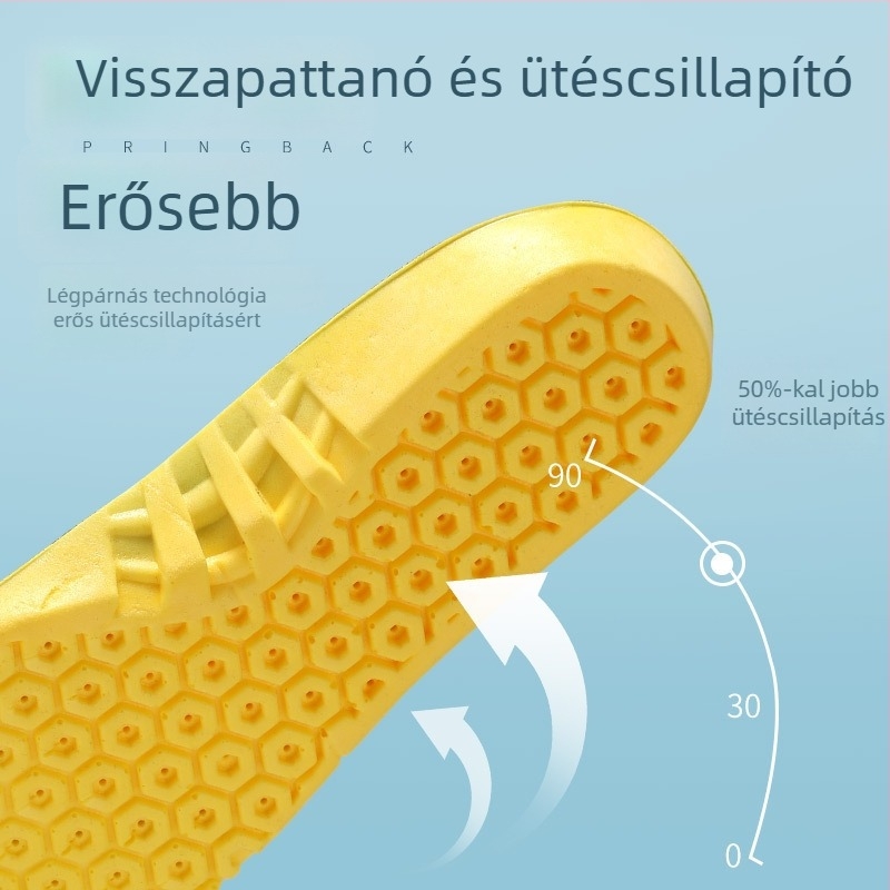PU sporttalpak cipőkhöz, modell 909, teljes talp, magasságot növelő, uniszex