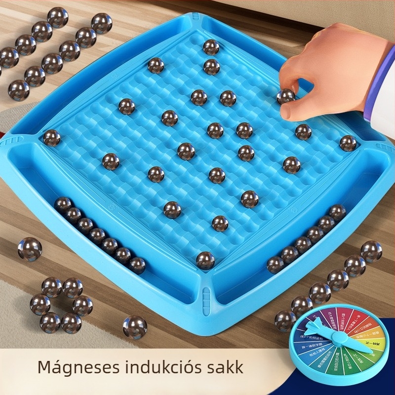 Mágneses Harci Sakk – Szülő-gyermek interaktív oktató asztali játék, mágneses indukció, 4–14 éveseknek, Színes dobozban