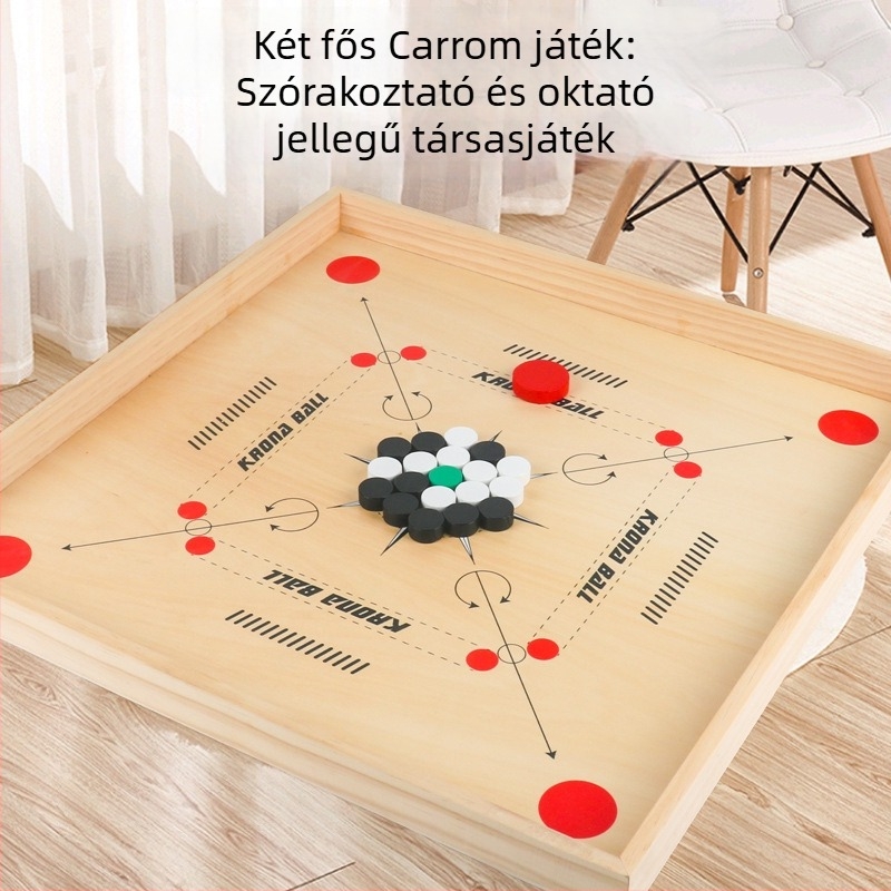 Két játékos asztali fa sakkozó puzzle játék – asztali sakktábla, JM márka, fejleszti a látást és a kognitív képességeket, kéz-szem koordináció, szülő-gyermek interakció