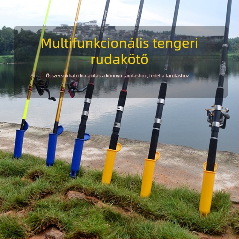 Rozsdamentes acél halászbot tartó, többirányú forgathatóság és összecsukható dizájn