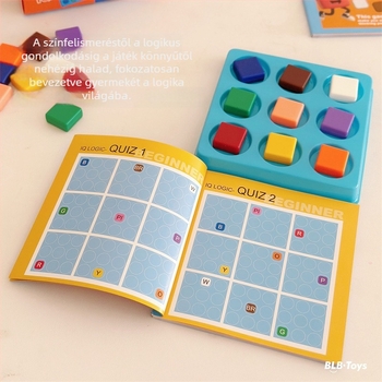 Családi interaktív logikai gondolkodó puzzle asztali játék – műanyagból, 4–6 éveseknek.