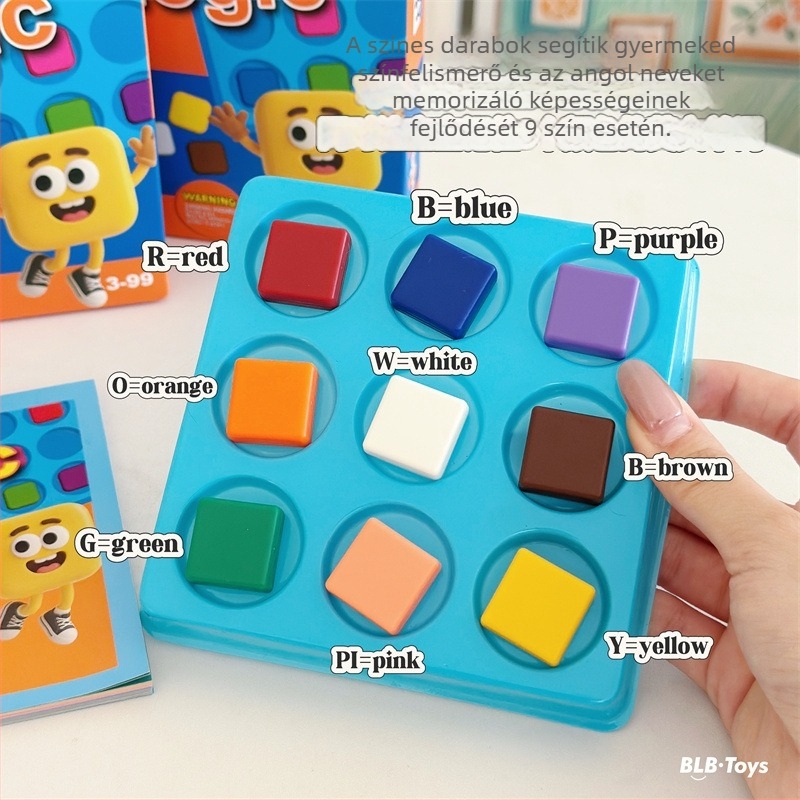 Családi interaktív logikai gondolkodó puzzle asztali játék – műanyagból, 4–6 éveseknek.