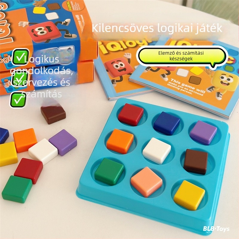Családi interaktív logikai gondolkodó puzzle asztali játék – műanyagból, 4–6 éveseknek.