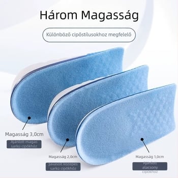 TPE emelő talpbetét – Modell HXD-096, uniszex, sneakerhez, casual és meleg cipőkhöz