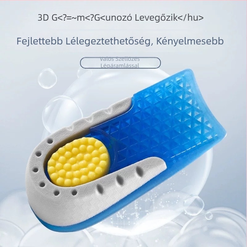 TPE emelő talpbetét – Modell HXD-096, uniszex, sneakerhez, casual és meleg cipőkhöz
