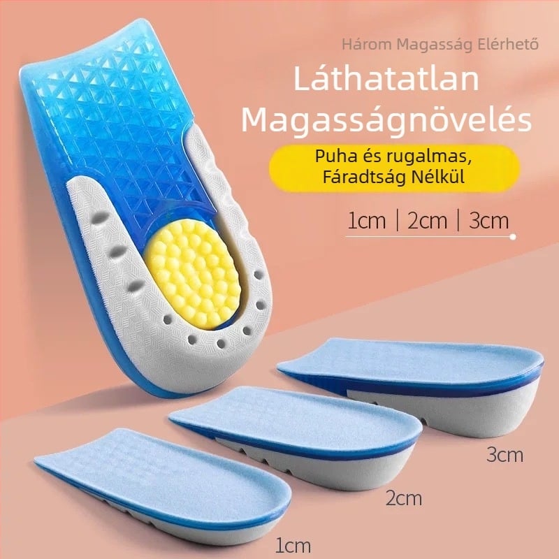 TPE emelő talpbetét – Modell HXD-096, uniszex, sneakerhez, casual és meleg cipőkhöz
