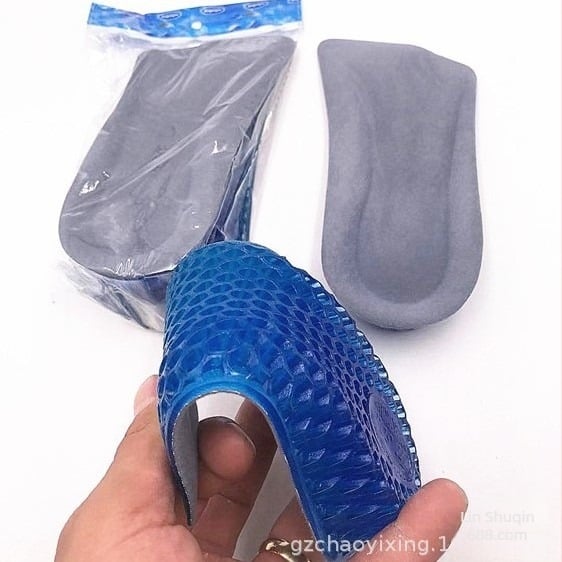 Emelő talpbetét 3 cm, PVC, uniszex, fél talpbetét
