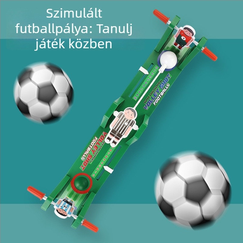 RENBO asztali játék: lengő foci és kosár két játékos számára – családi interaktív oktató játék (műanyag)
