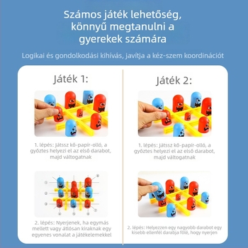 Családi társasjáték logikai kirakós elemekkel – interaktív játékhoz | Anyag: műanyag; Márka: Babi Bear Toy; Korosztály: 4–6, 7–14, 15–35
