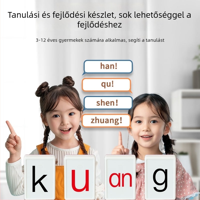Pinyin ABC Mahjong asztali játék – szülő-gyermek interaktív, kognitív fejlődés, kéz-szem koordináció