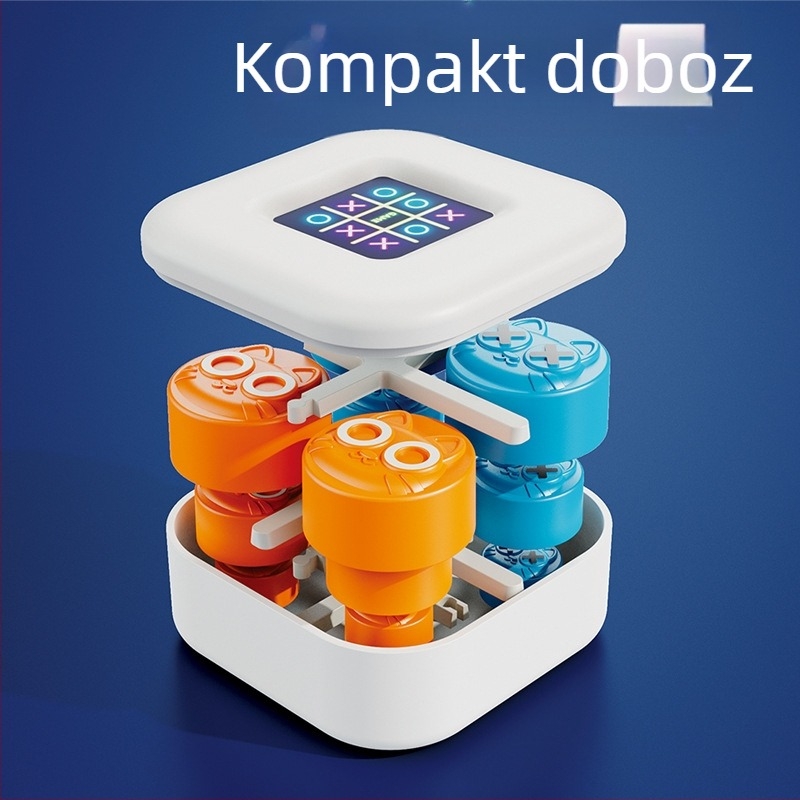 Szülő-gyermek interaktív Tic Tac Toe, műanyagból, agyi fejlődés támogatása, 4–60 éveseknek