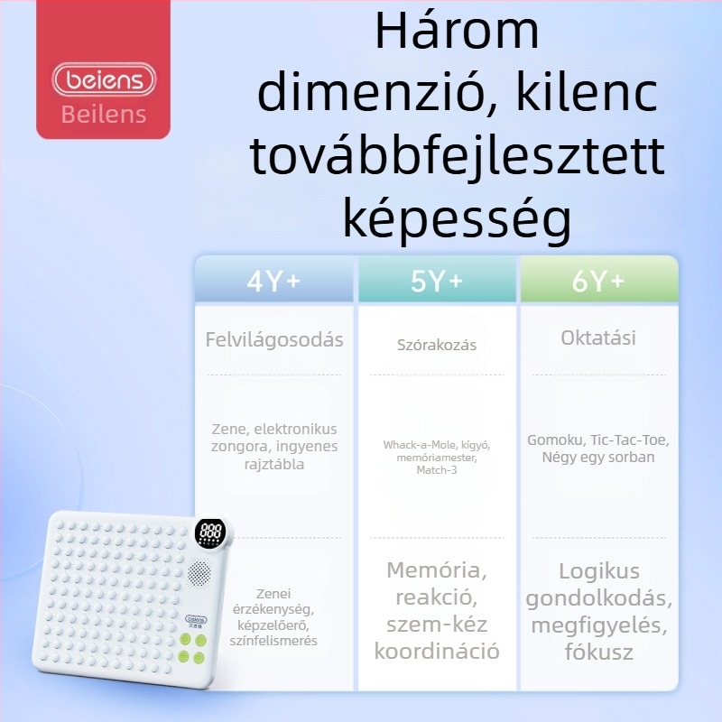 Beenshi okos sakktábla, sokoldalú elektronikus Gomoku és Tic-Tac-Toe játék, karácsonyi oktató játék fuziós gyöngyökkel