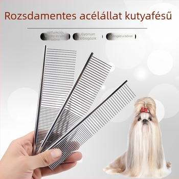 Rozsdamentes acélból készült kifésülő fésű kutyáknak, Yingmai Pet Supplies, 500 darabos csomag