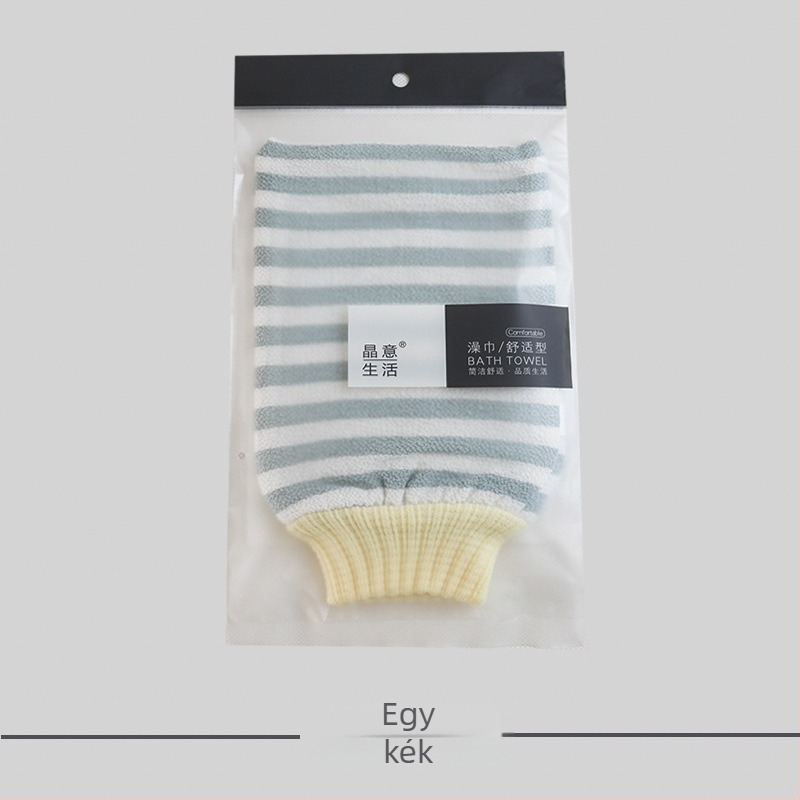 Kétoldalas hát- és testexfoláló kesztyű a fürdőhöz – Erős otthoni használatra, fájdalommentes bőrradírozás